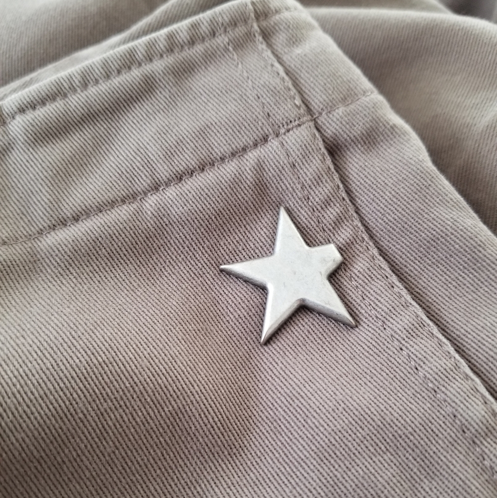 Golden Goose Cropped Chino Pants Size IT 44 Khaki Beige - Picture 5 of 12